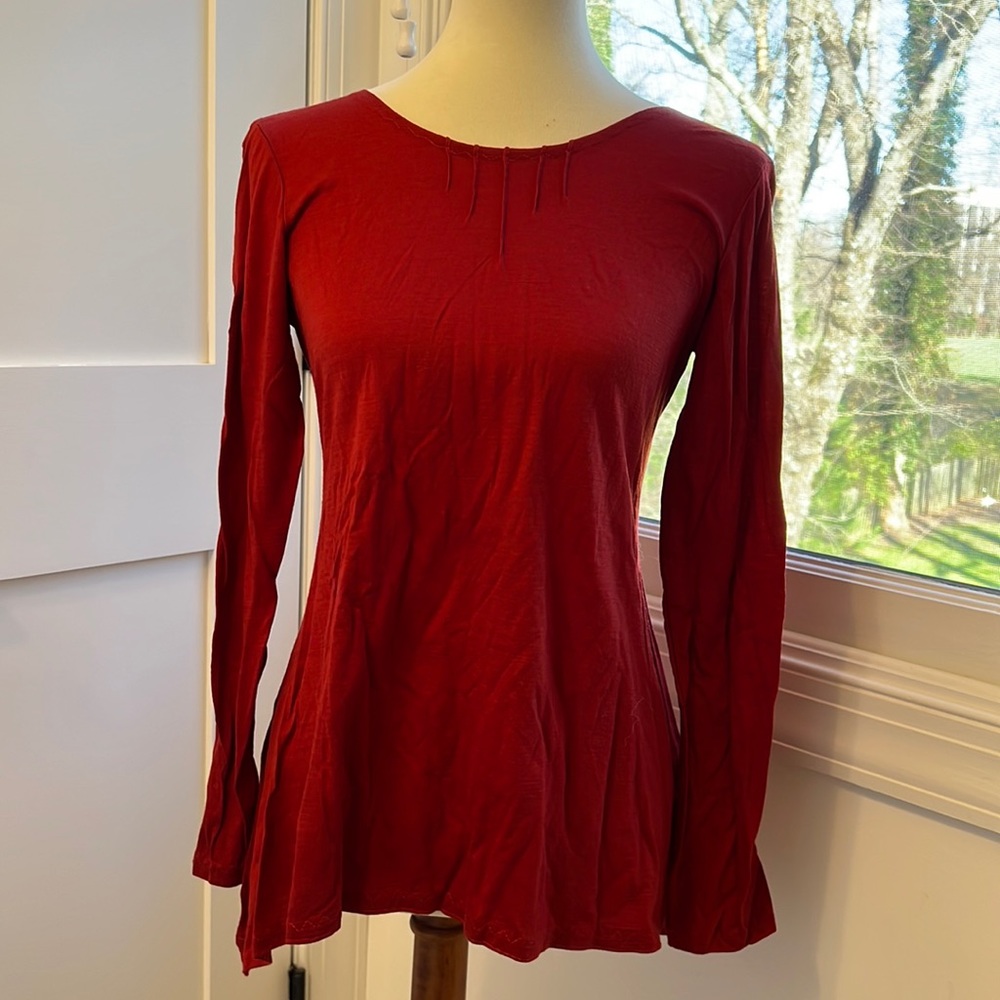 Wool top, designed and tailored by Etsy artist from Canada, FleurdEve, size S-M